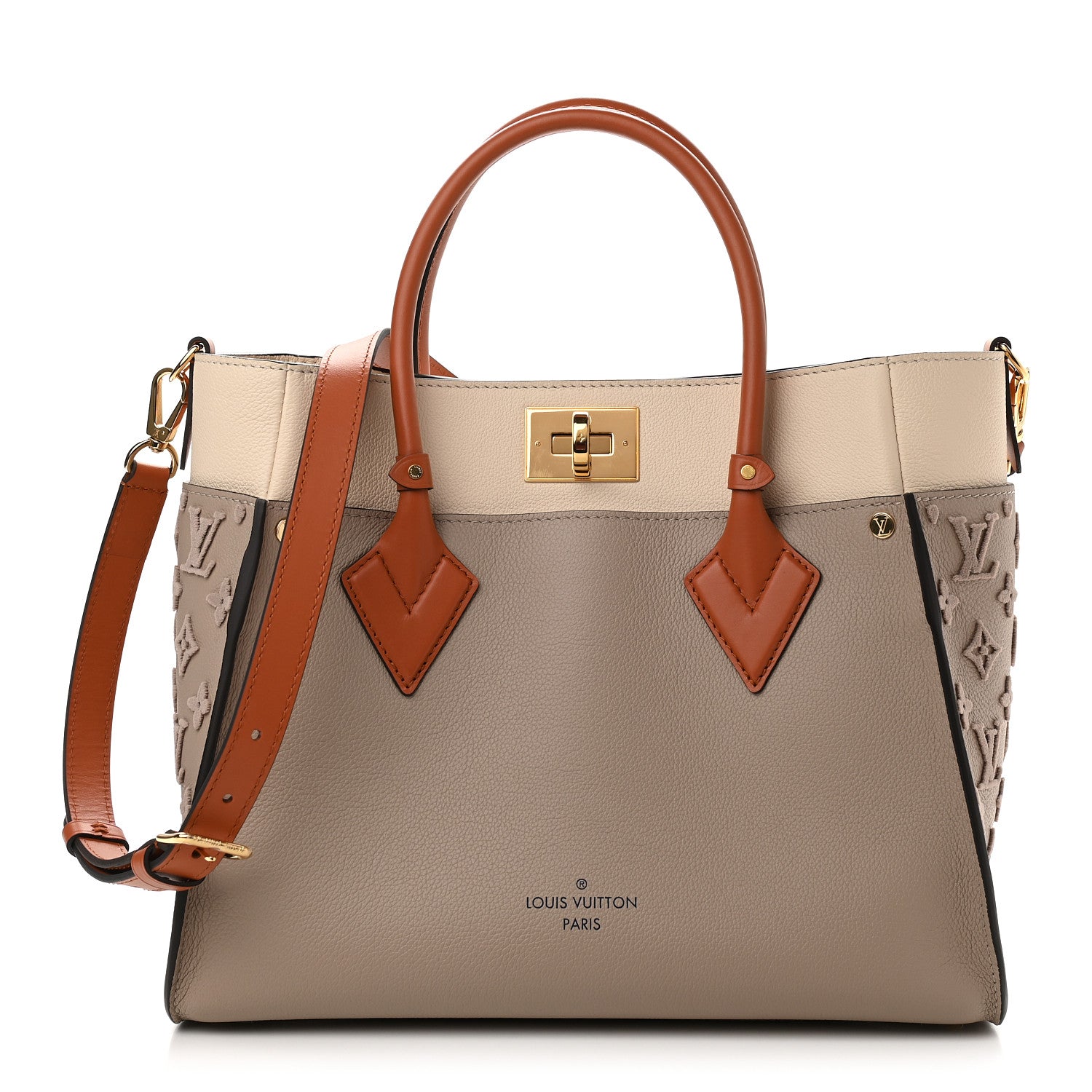 Louis Vuitton Calfskin Monogram Tufting On My Side Galet 1 of 9