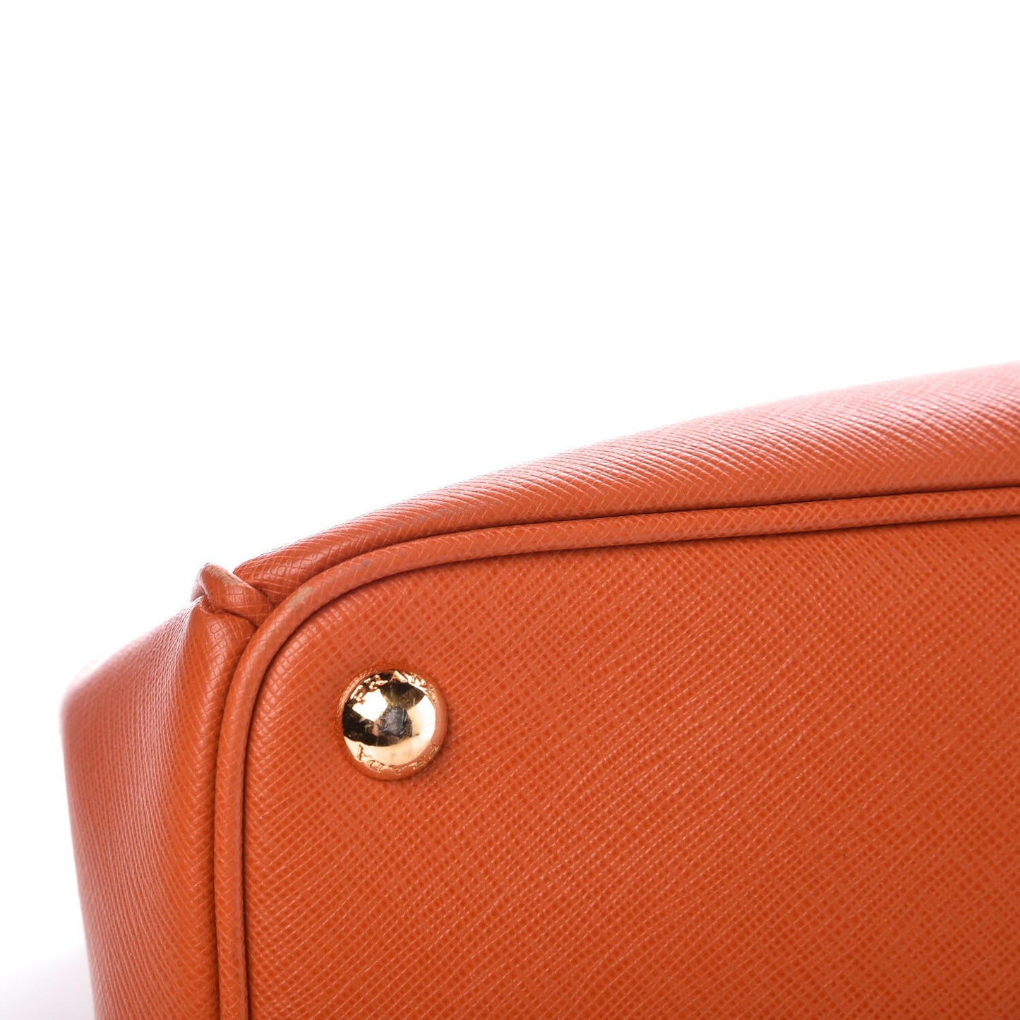 Saffiano Medium Galleria Double Zip Tote Papaya