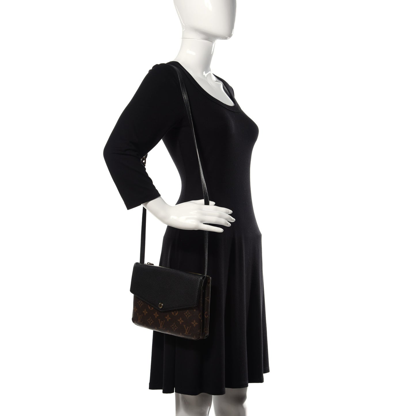 Monogram Twice Pochette Black