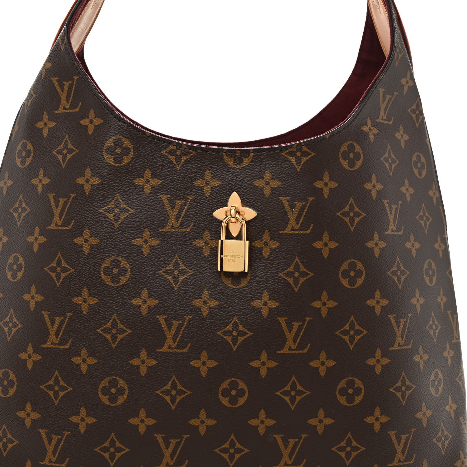 Louis Vuitton Monogram Flower Hobo Beige 7 of 9