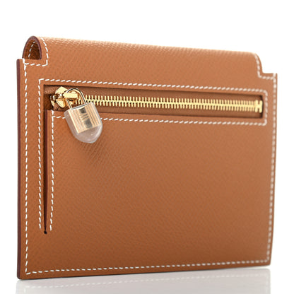Hermes Epsom Kelly Pocket Compact Wallet Gold 2 of 6