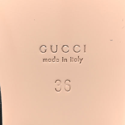 Gucci Monogram Matelasse Diagonal GG Marmont Flat Slide Sandals 36 Beige Ebony Black 7 of 10