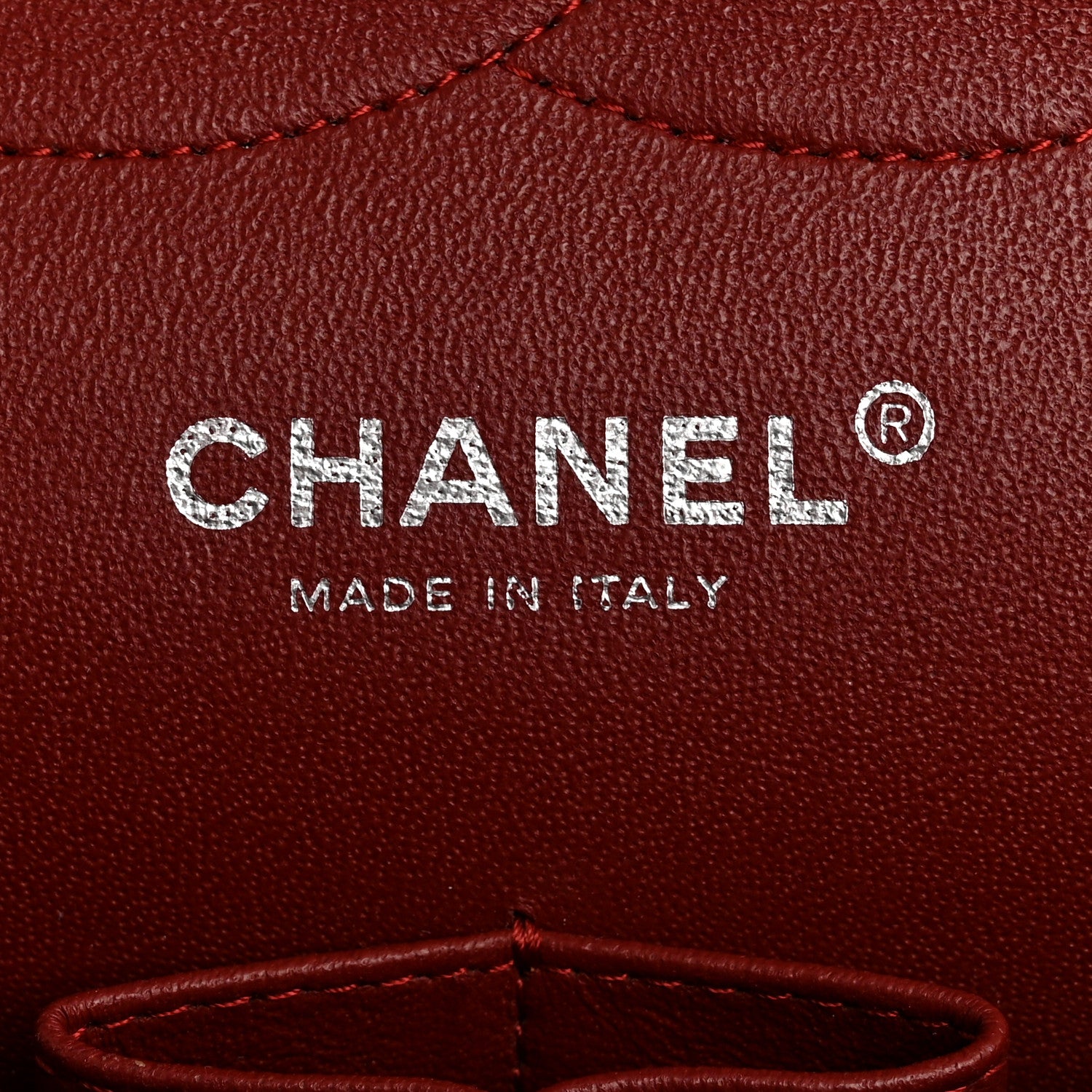 Chanel Caviar Quilted Jumbo Double Flap Dark Red 6 of 10
