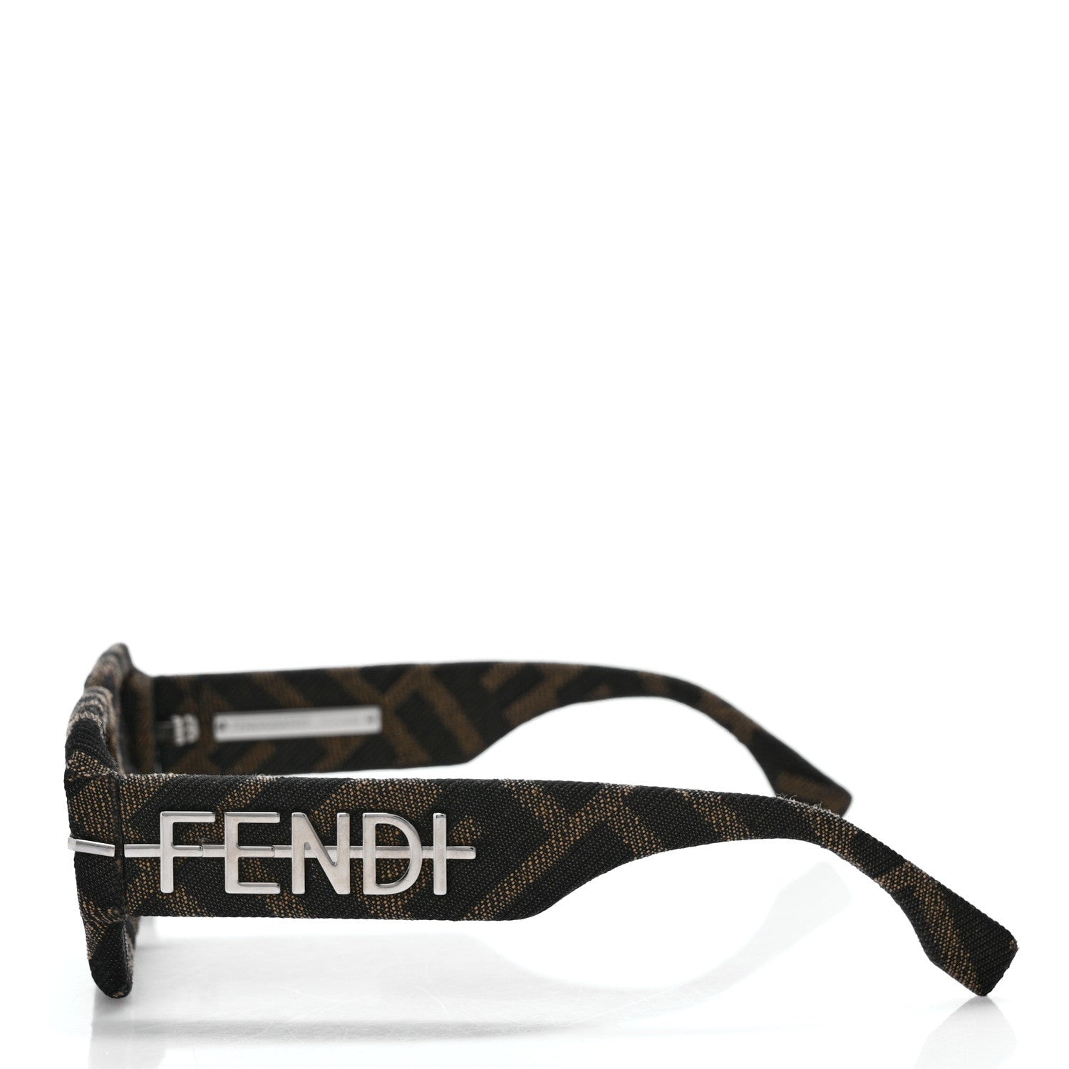 Fendi Fabric Jacquard FF Fendigraphy Square Sunglasses FE400745U Brown 3 of 8