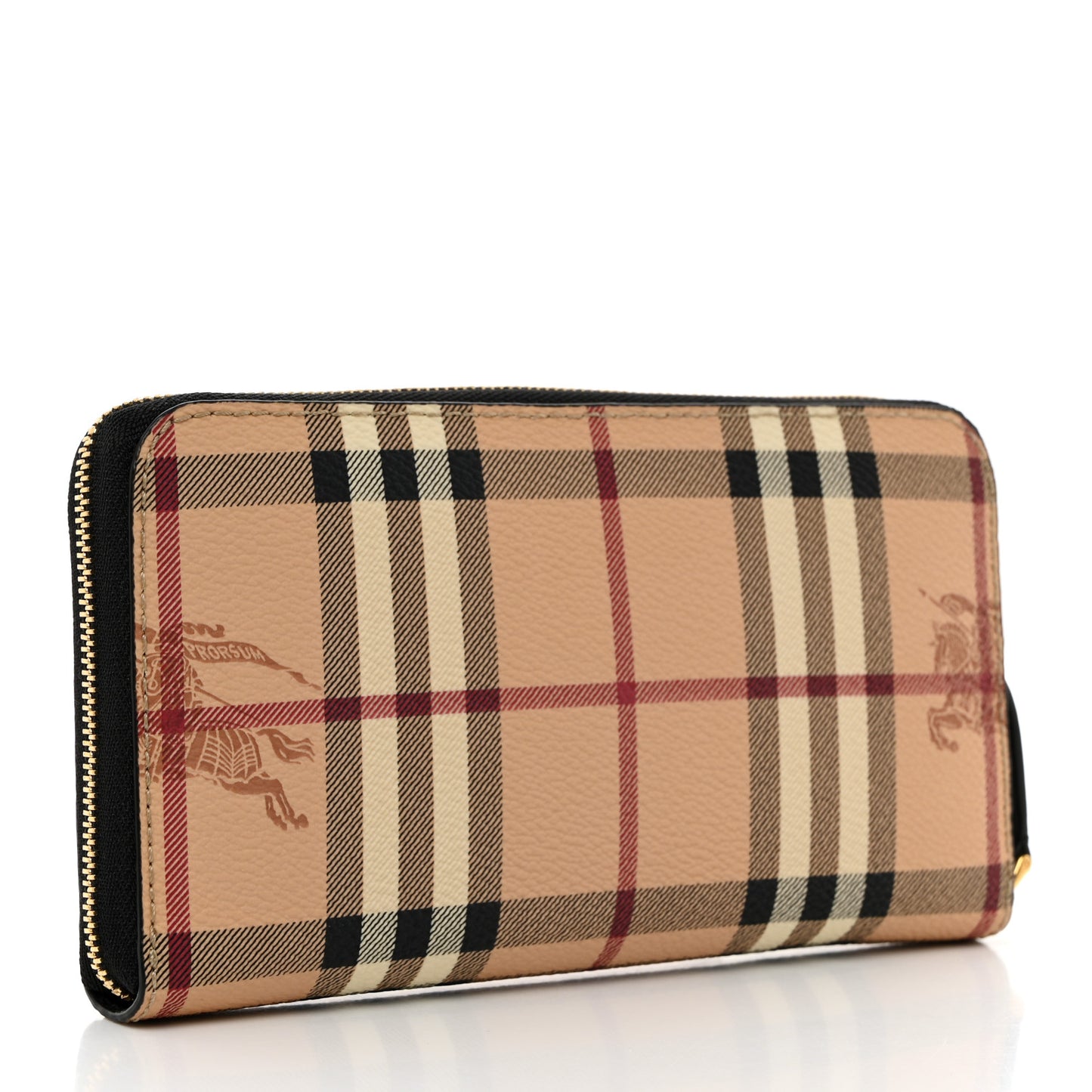 Haymarket Check Large Ziggy Zip Around Wallet Black