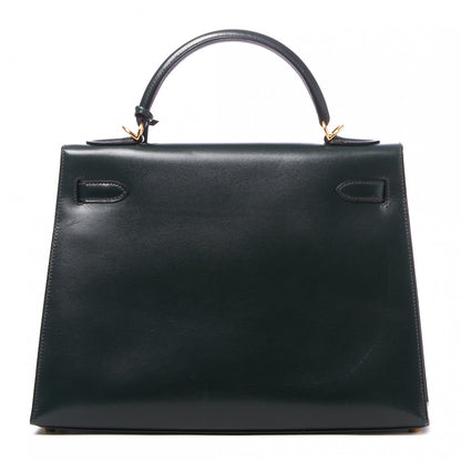 Hermes Box Kelly Sellier 32 Vert Fonce 4 of 32