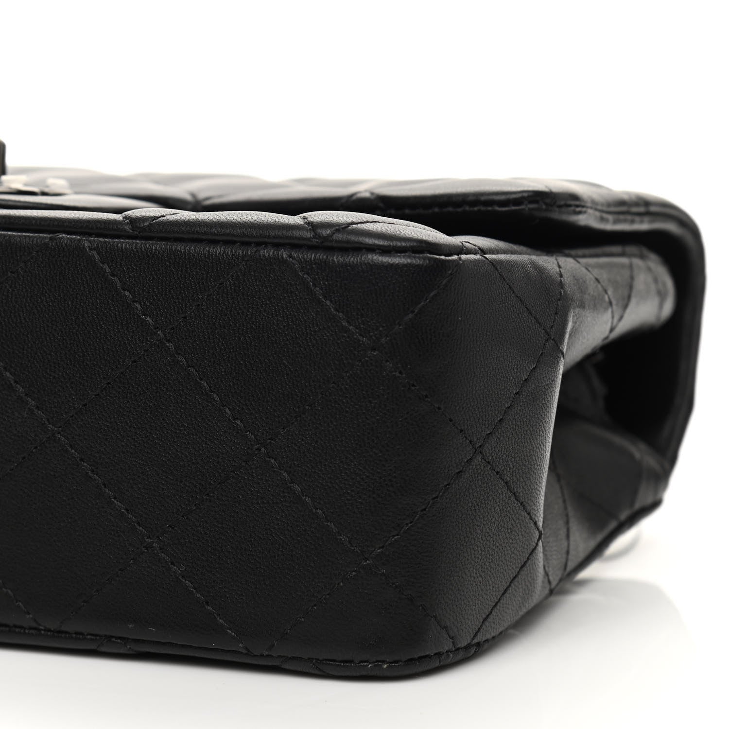Chanel Lambskin Quilted Mini Rectangular Flap So Black 9 of 10