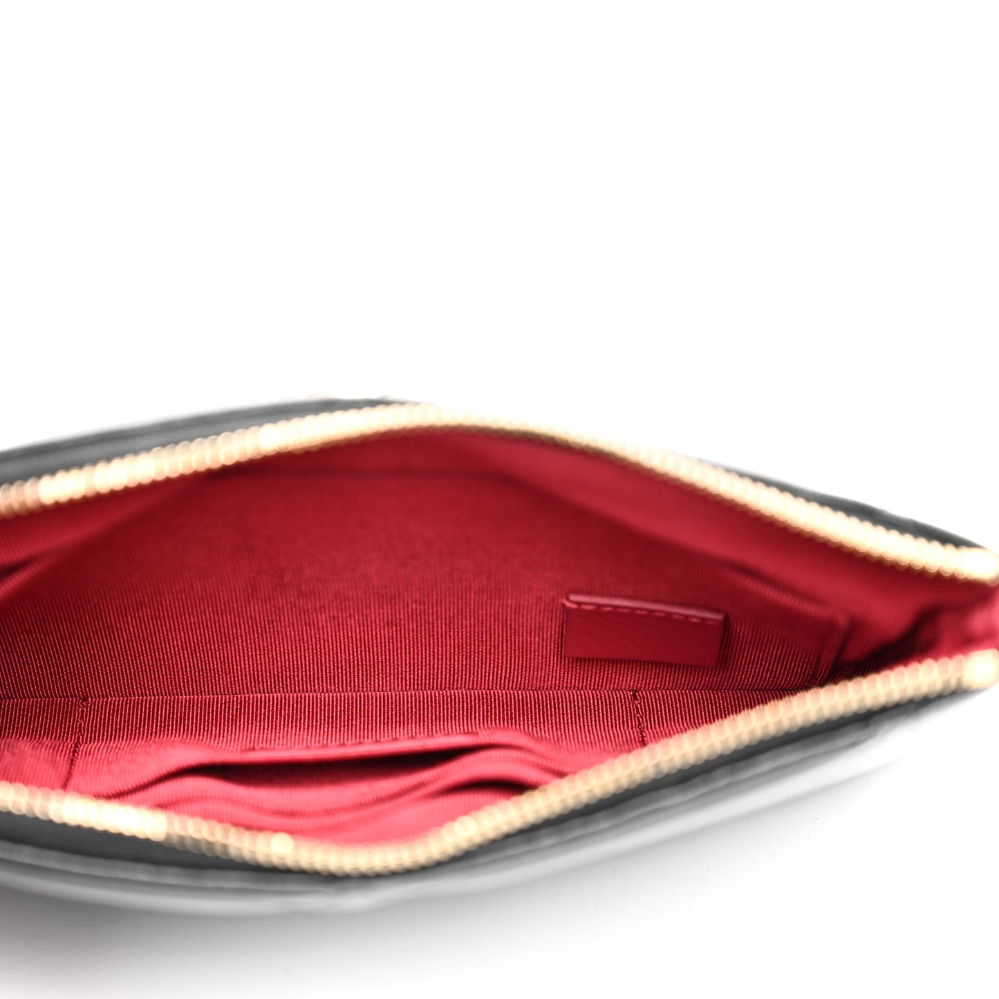 Goatskin Quilted Chanel 19 Cosmetic Case Black