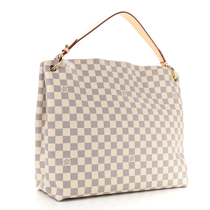 Louis Vuitton Damier Azur Graceful MM Rose Ballerine 3 of 10