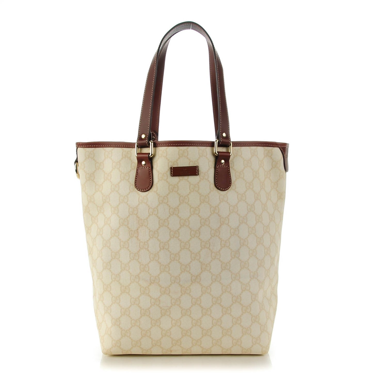 GG Supreme Monogram Medium Joy Vertical Tote Brown