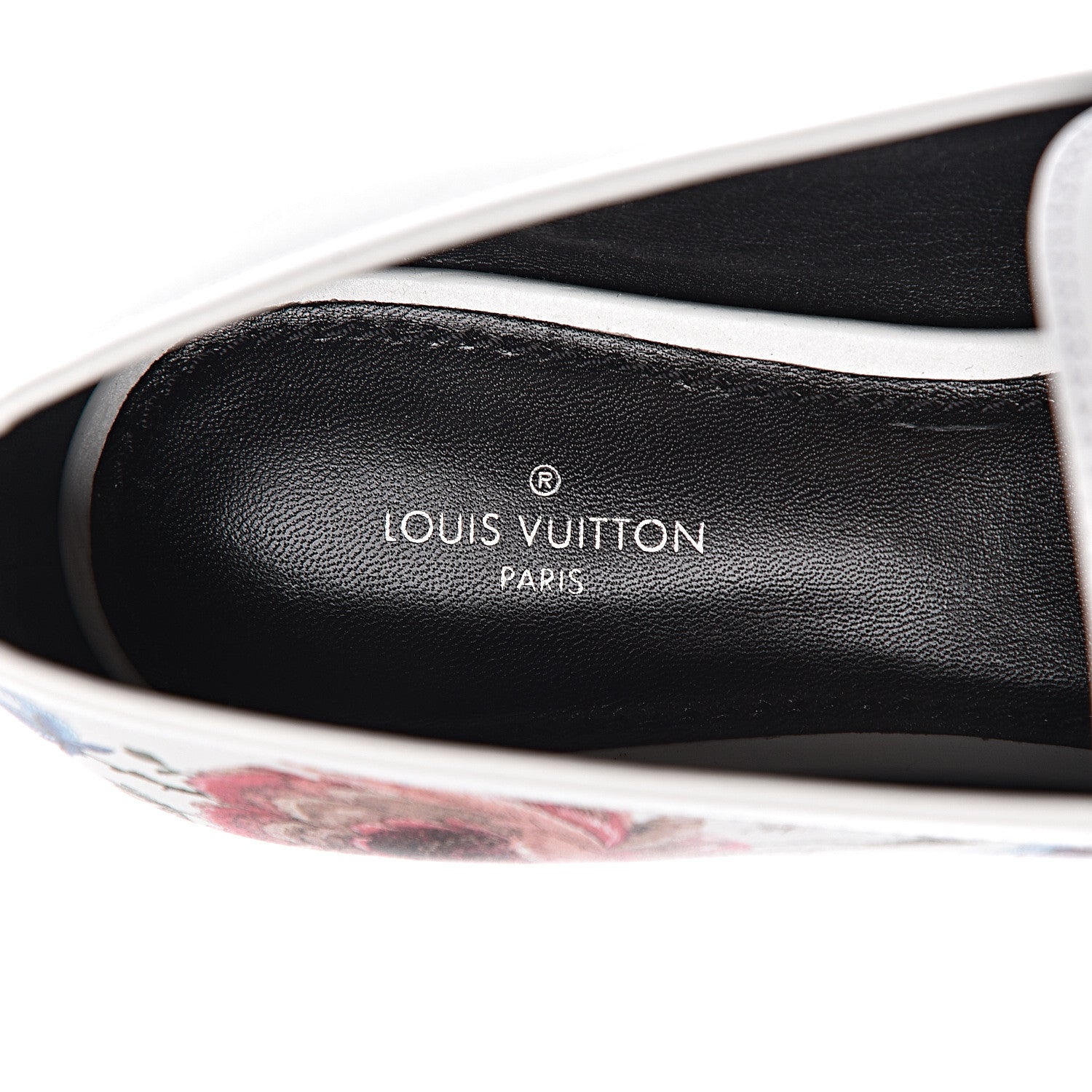 Louis Vuitton Calfskin Upper Case Flat Flowers Loafer 37.5 White Multicolor 7 of 10