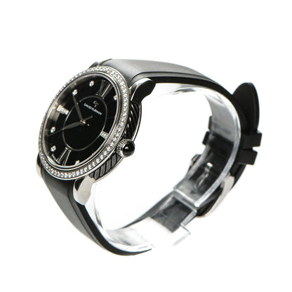 David Yurman Stainless Steel Rubber Diamond Bezel 38mm Classic Quartz Watch Blue 3 of 10
