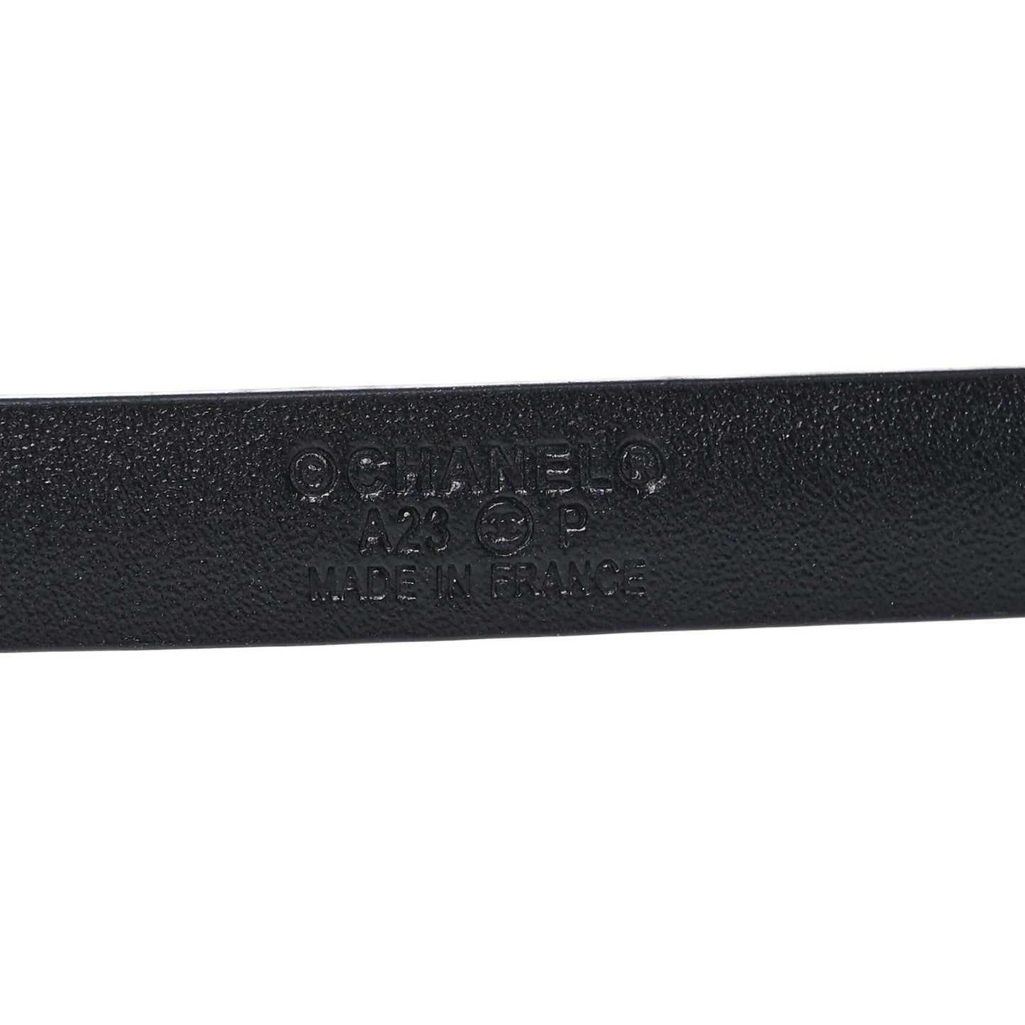 Lambskin Crystal Logo Belt 80 32 Black
