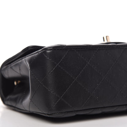 Chanel Lambskin Quilted Mini Coco Charms Rectangular Flap Black 6 of 11