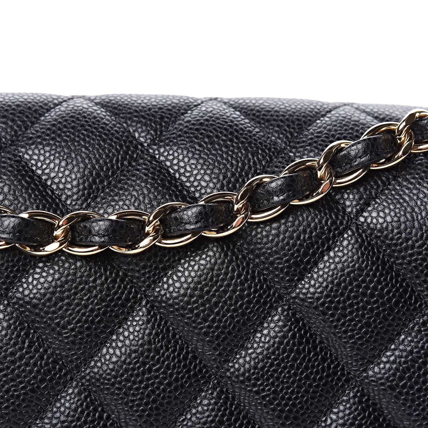Chanel Caviar Quilted Jumbo Double Flap Black 14 of 24