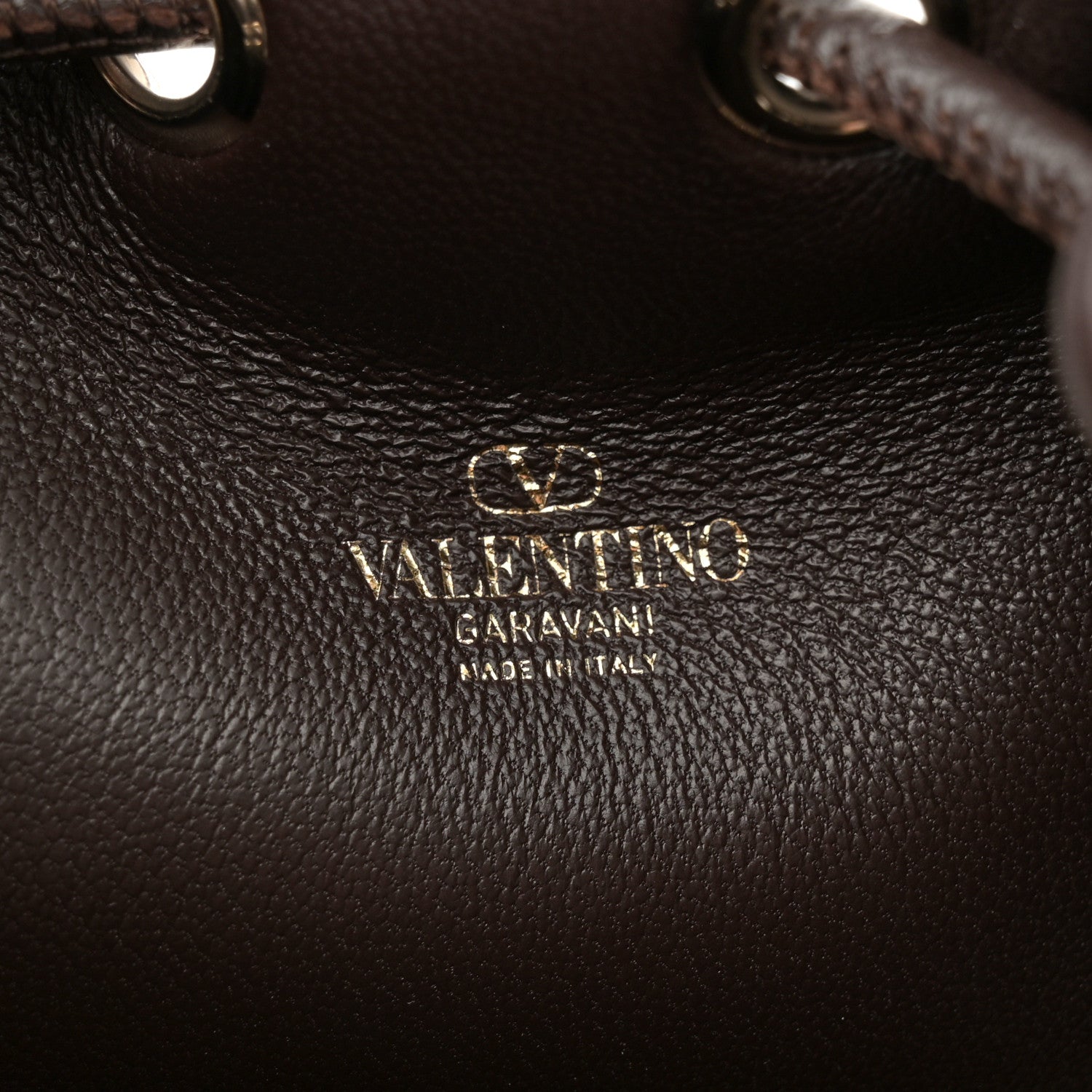 Valentino Garavani Toile Iconographe Nappa Mini Vlogo Signature Bucket Bag Naturale Black Fondant 6 of 9