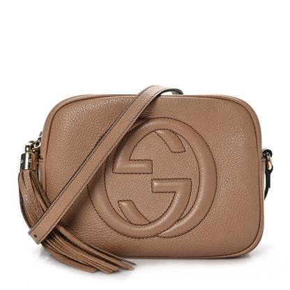 Gucci Pebbled Calfskin Small Soho Disco Bag Camelia 1 of 10