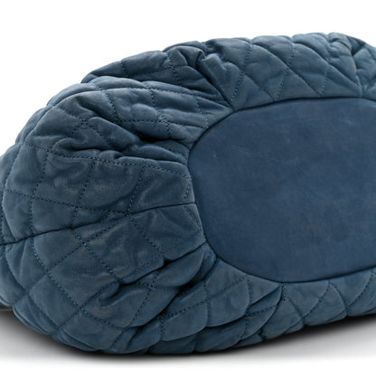 Chanel Iridescent Calfskin Quilted Large In The Mix Tote Navy 9 of 13