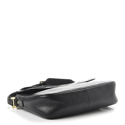 MCM Grained Calfskin Studded Crossbody Bag Black 3 of 8