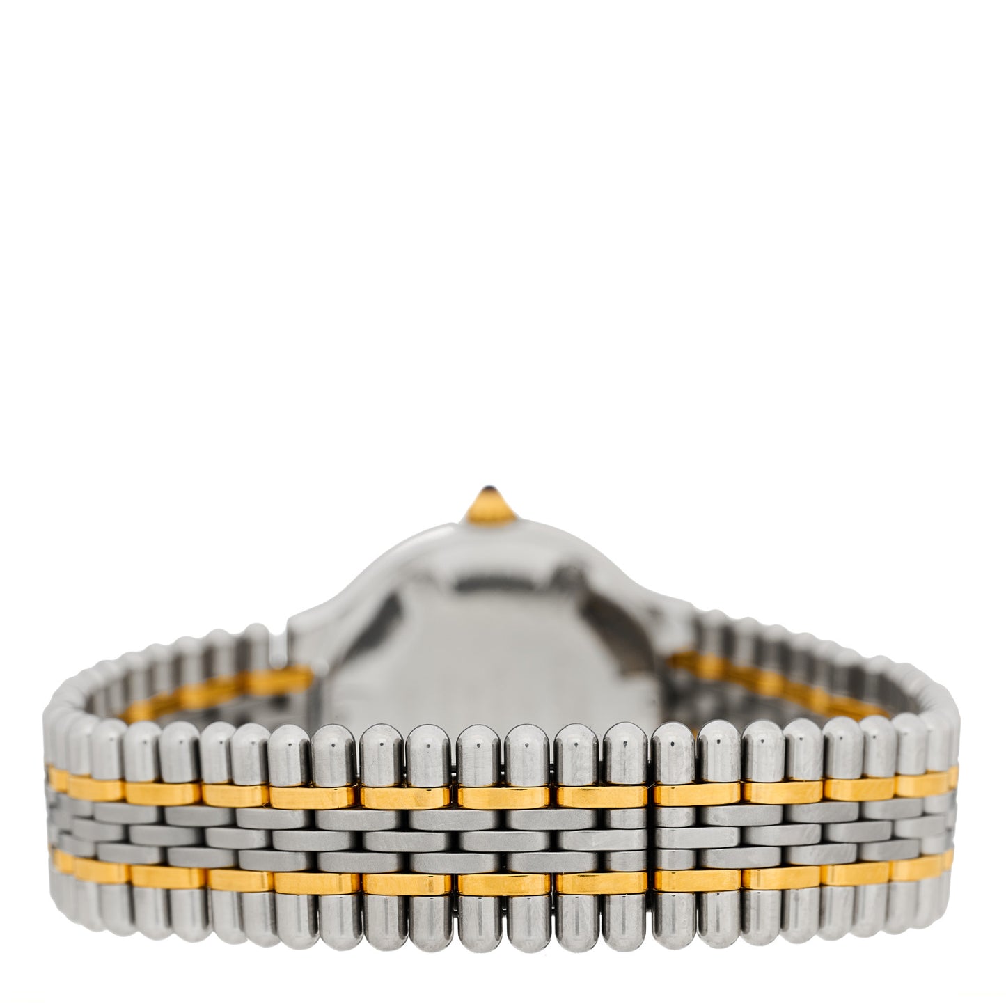 Stainless Steel 18K Yellow Gold 28mm Must De 21 Bullet Link Quartz Watch