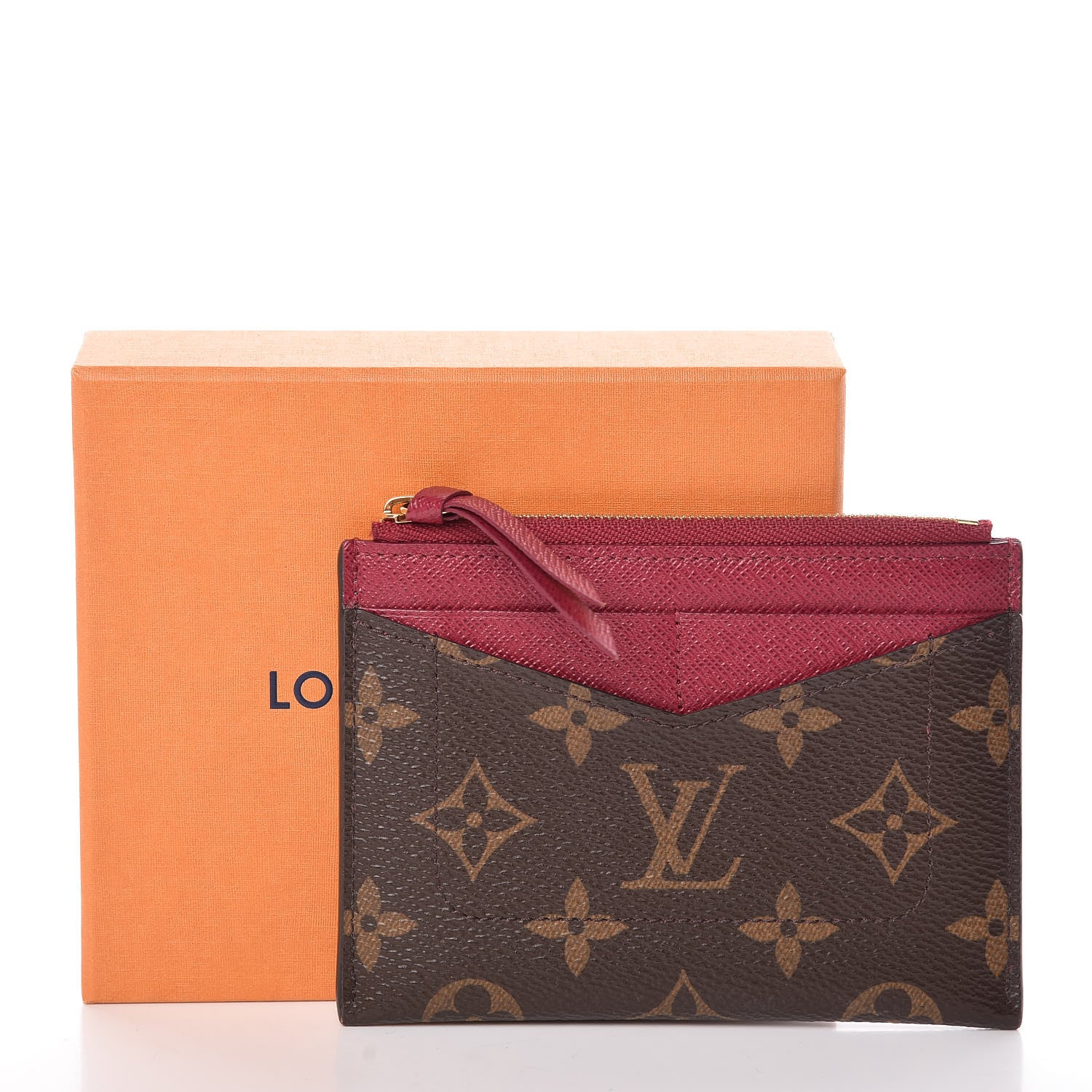 Louis Vuitton Monogram Zipped Card Holder Fuchsia 7 of 7