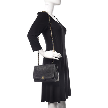Chanel Lambskin Quilted Medium Single Flap Black 2 of 20