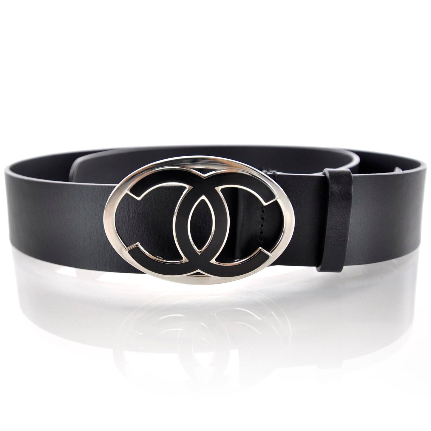 Leather CC Logo Belt 105 42 Black