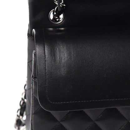 Chanel Lambskin Quilted Jumbo Double Flap Black 10 of 18