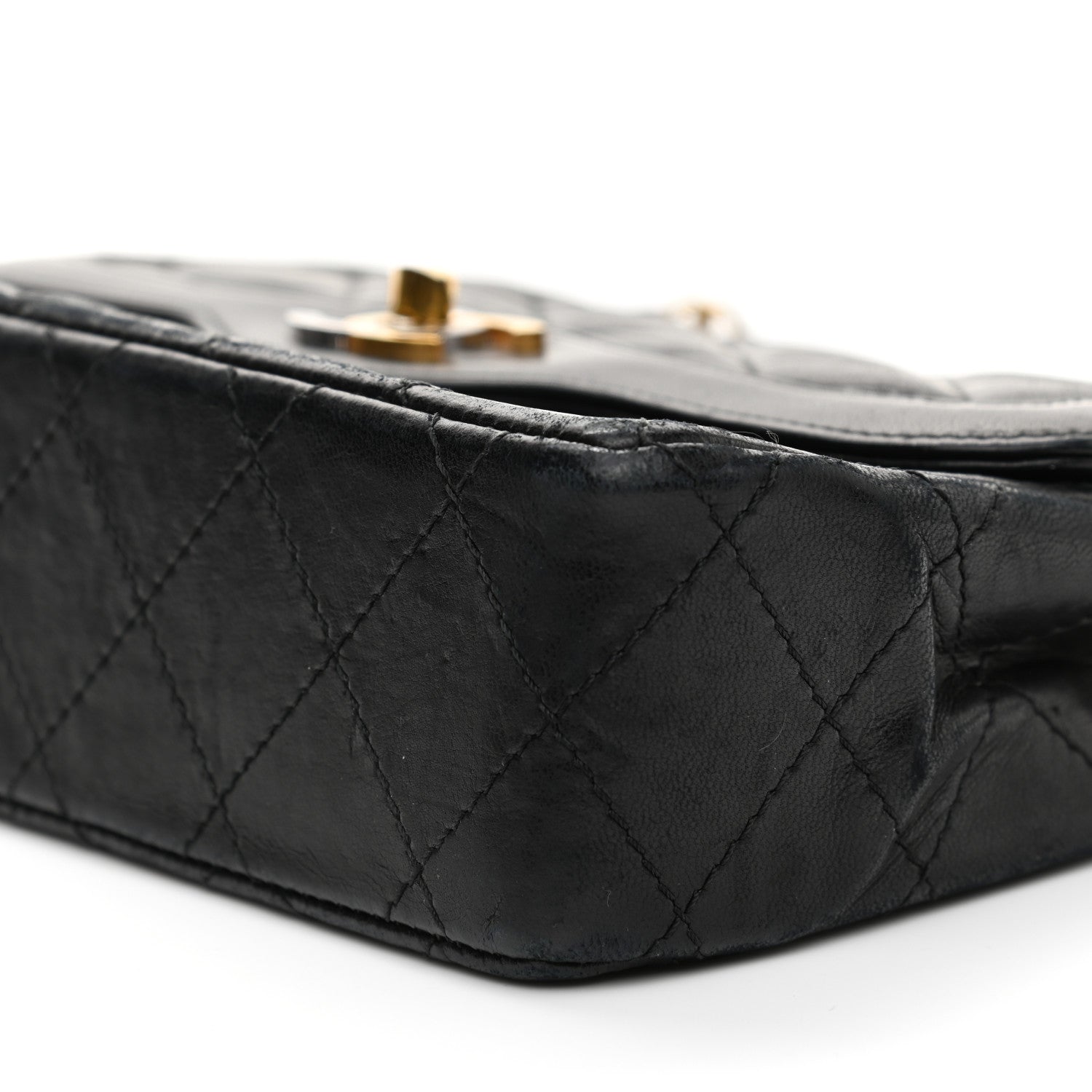 Chanel Lambskin Quilted Small Double Flap Bag Black 11 of 12