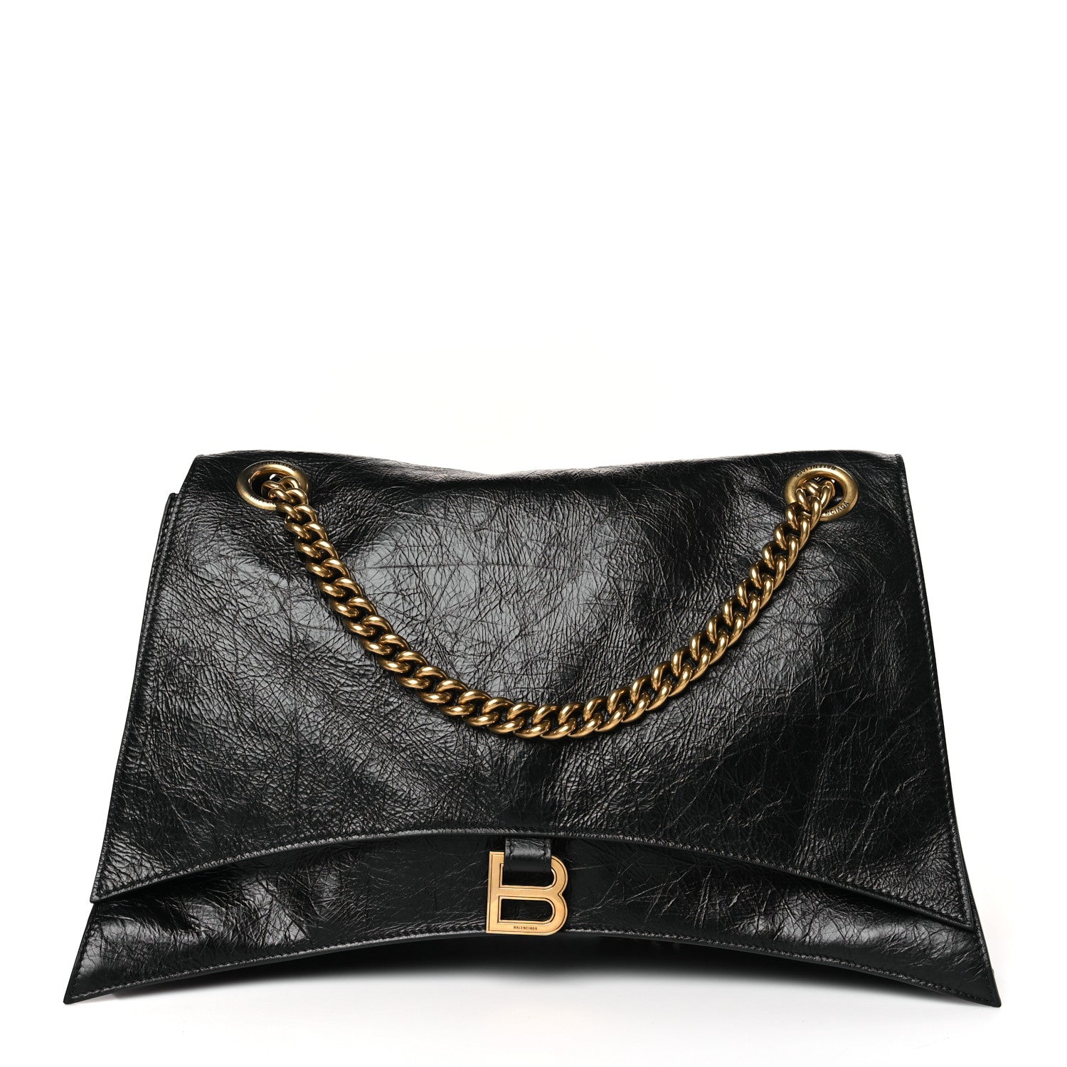 Balenciaga Crushed Calfskin Large Crush Chain Bag Black 1 of 8