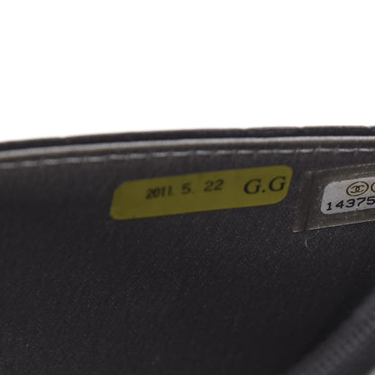 Chanel Lambskin Camellia Embossed Wallet on Chain WOC Black 7 of 12
