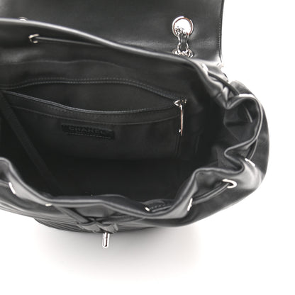 Chanel Calfskin Chevron Quilted Large Urban Spirit Backpack Black 5 of 9