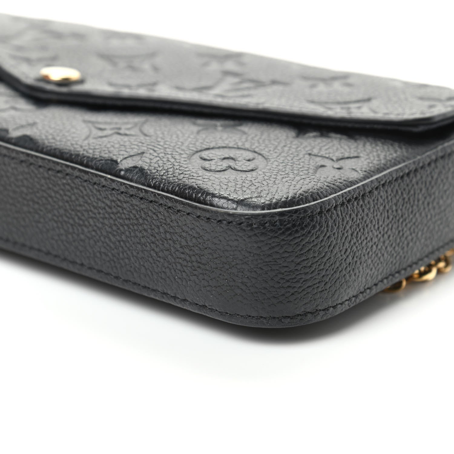 Louis Vuitton Empreinte Pochette Felicie Chain Wallet Black 9 of 10
