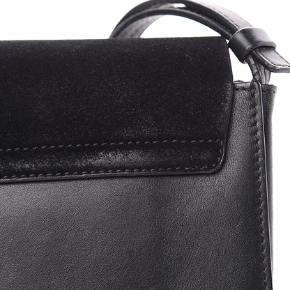 Chloe Suede Calfskin Small Faye Shoulder Bag Black 9 of 14