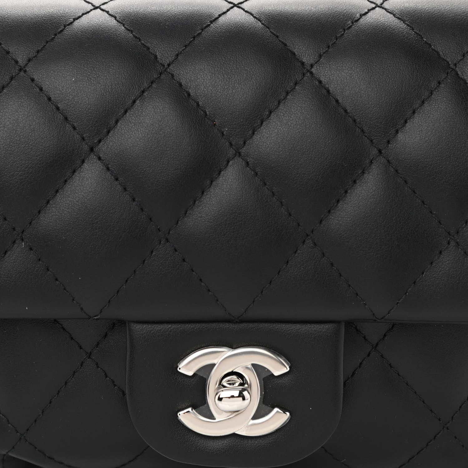 Chanel Calfskin Quilted CC Uniform Flap Belt Bag Black 8 of 10