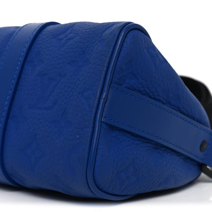 Louis Vuitton Monogram Taurillon Keepall Bandouliere 25 Racing Blue 9 of 9