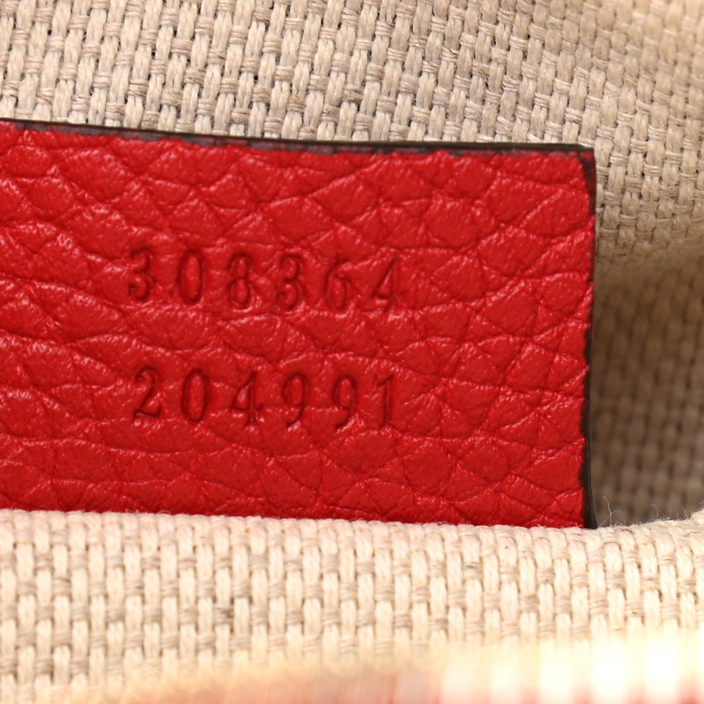 Pebbled Calfskin Small Soho Disco Bag Vibrant Red