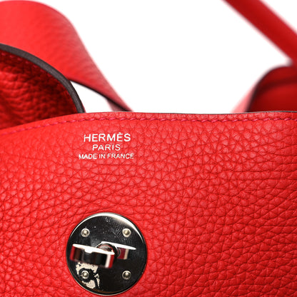 Hermes Taurillon Clemence Lindy 34 Rouge Tomate 6 of 13
