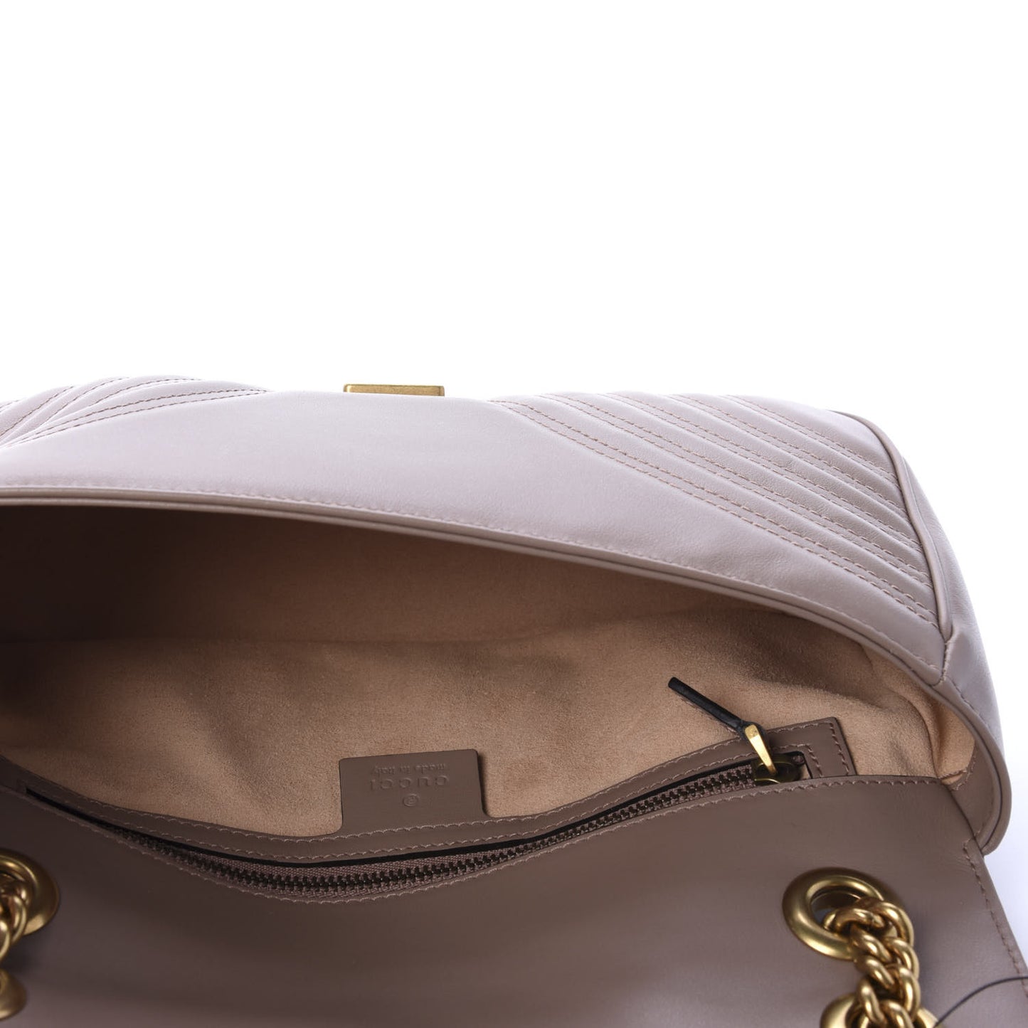 Calfskin Matelasse Small GG Marmont Shoulder Bag Porcelain Rose