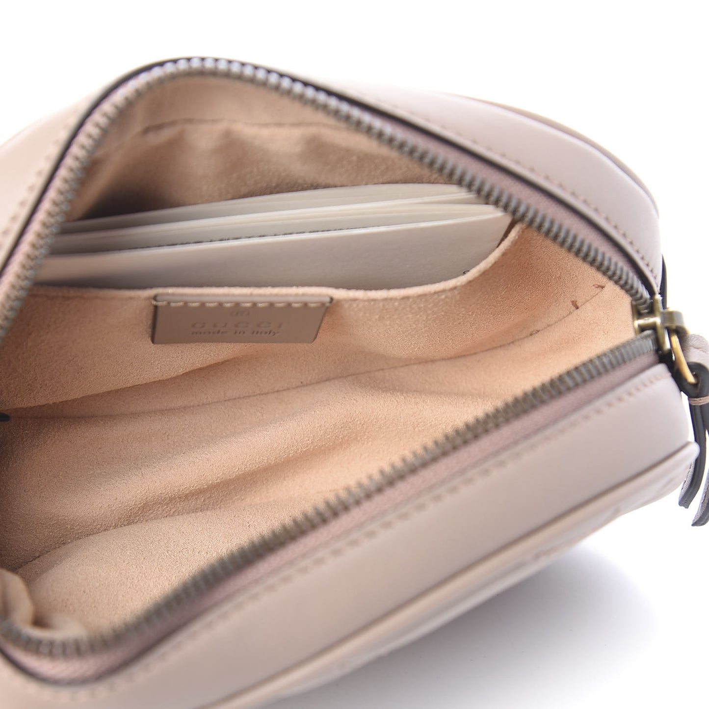 Calfskin Matelasse GG Marmont Belt Bag 85 34 Porcelain Rose