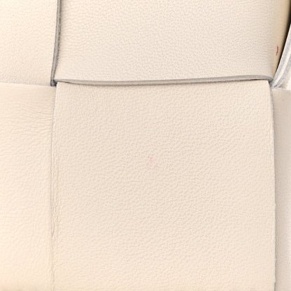 Bottega Veneta Lambskin Maxi Intrecciato Cassette Crossbody Bag White 11 of 12