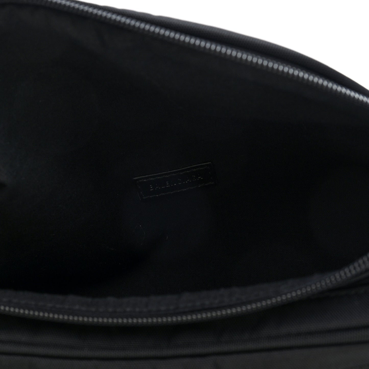 Casual Nylon Political Logo Explorer Beltpack Black White