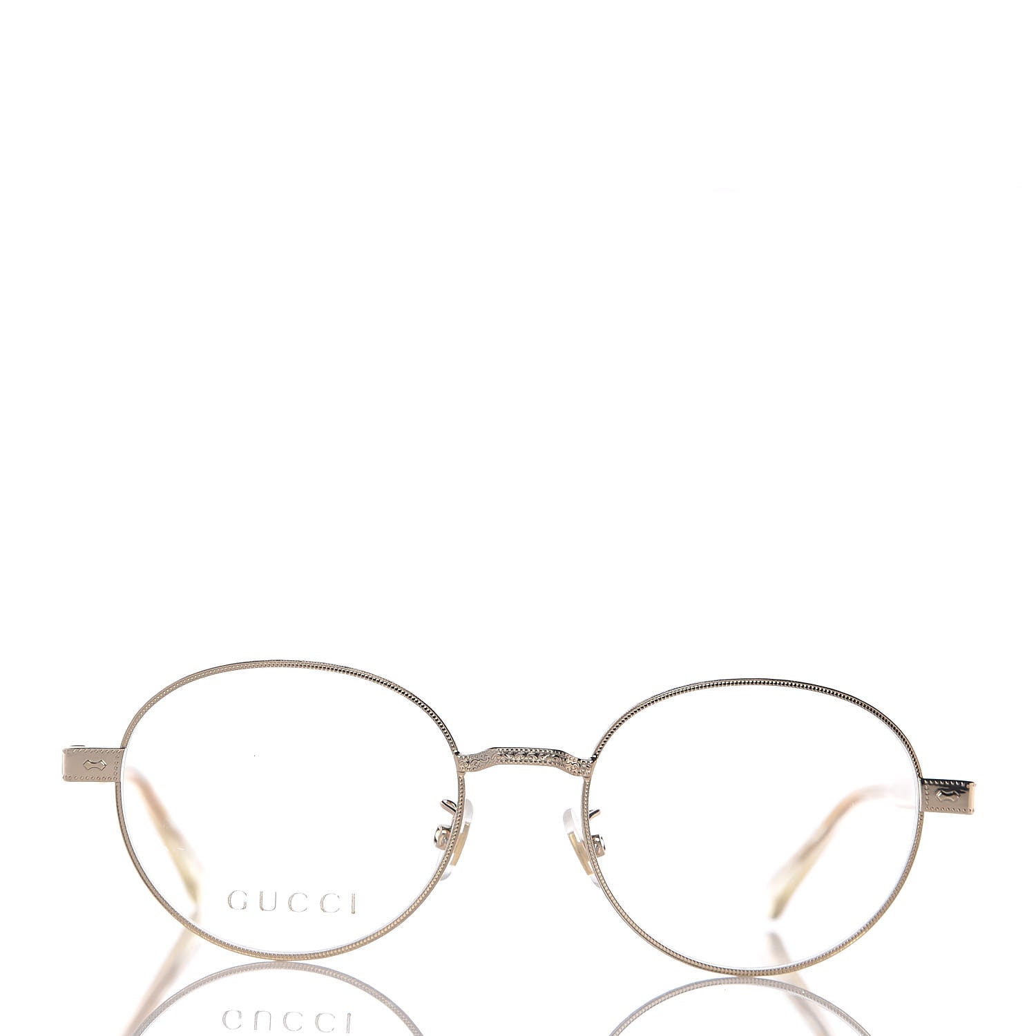 Gucci Round Eyeglasses GG01890 Gold 2 of 7