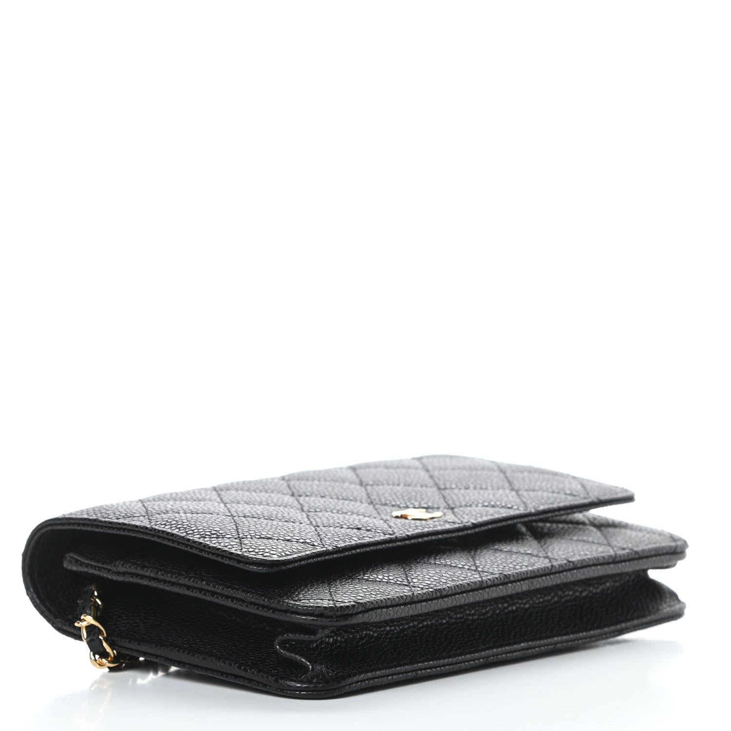 Chanel Caviar Quilted Wallet On Chain WOC Black 4 of 14
