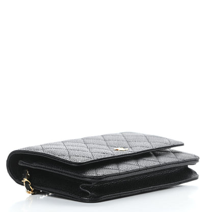 Chanel Caviar Quilted Wallet On Chain WOC Black 4 of 14