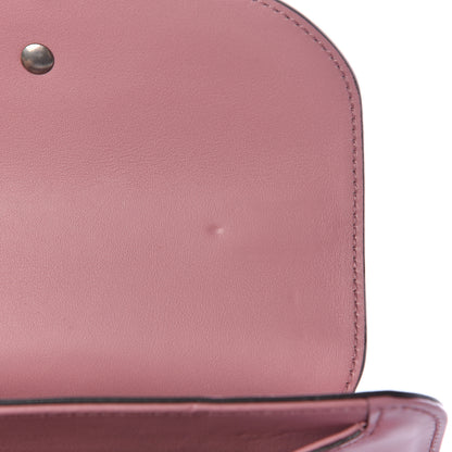 Gucci Calfskin Bamboo Crystal Mini Thiara Top Handle Bag Carmine Rose Gold 12 of 17