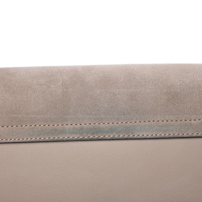 Chloe Suede Calfskin Small Faye Shoulder Bag Motty Grey 7 of 8