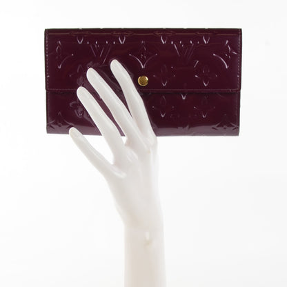 Louis Vuitton Vernis Sarah Wallet Rouge Fauviste 2 of 7