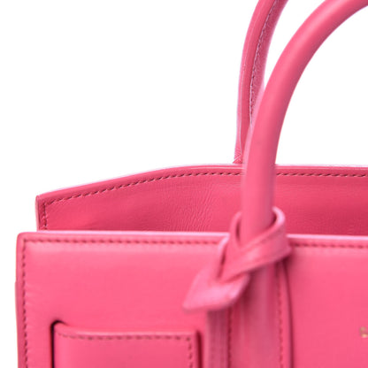 Saint Laurent Calfskin Nano Sac De Jour Lipstick Fuchsia 14 of 22