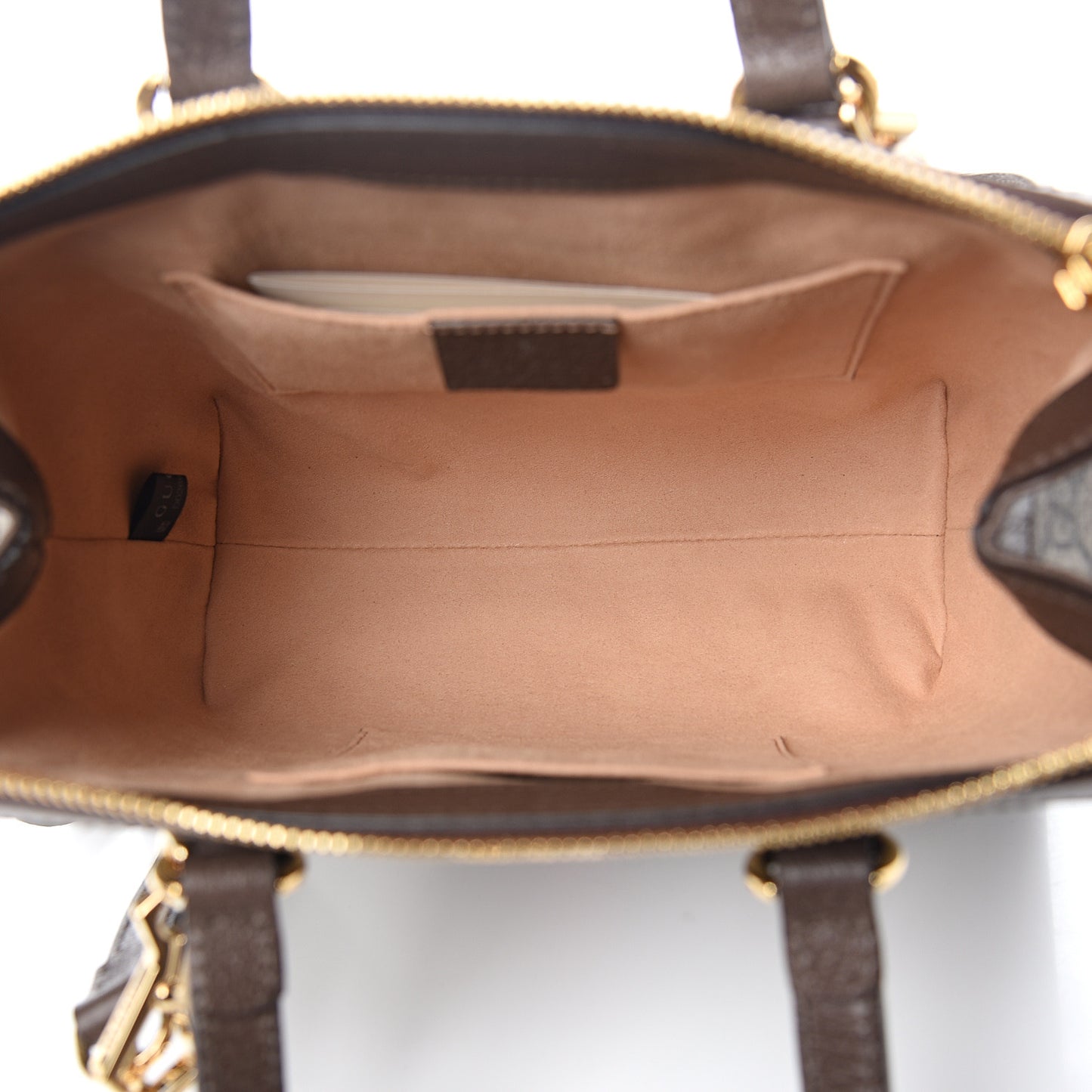 GG Supreme Monogram Small Ophidia Tote Bag Brown